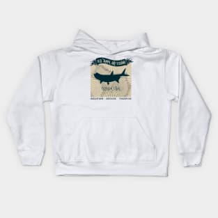 Old Tampa Bay Florida Fishing Tarpon Kids Hoodie